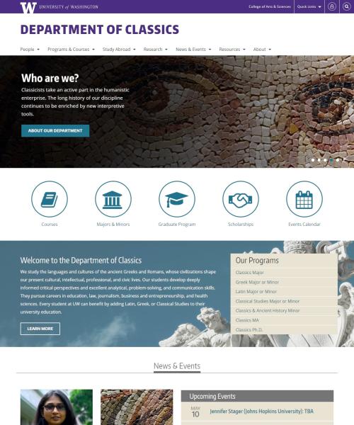 Classics homepage